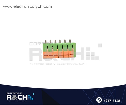 [TN-426V] TN-426V Terminal Block 6 Polos Vertical 5.08mm Tipo Presion