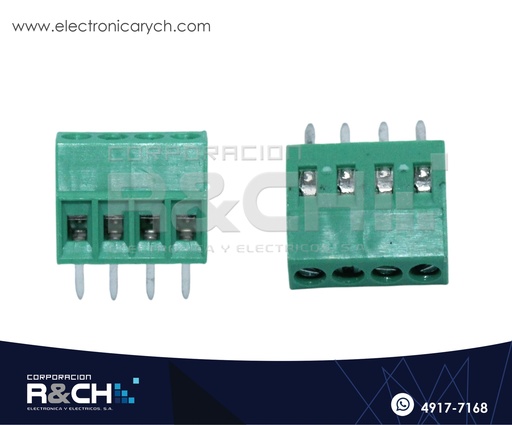 [TN-2544] TN-2544 Terminal Block 4 Polos 2.54mm Verde