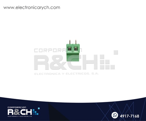 [TN-128502] TN-128502 Terminal Block 2 Polos 5.0mm Verde