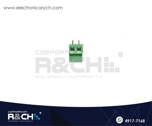 [TN-128582] TN-128582 Terminal Block 2 Polos 5.08mm Verde