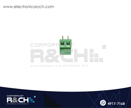 [TN-128752] TN-128752 Terminal Block 2 Polos 7.5mm Verde