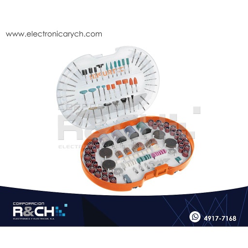 [100729] 100729 Kit de Accesorios Para Barreno o Dremel 276 piezas