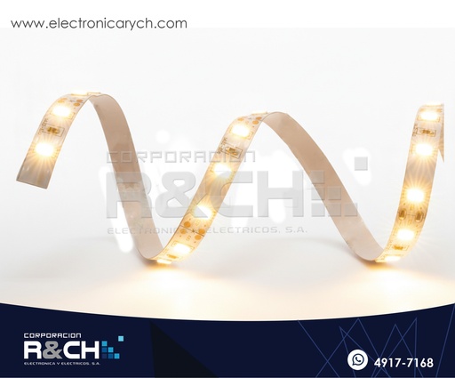 [LD-2835TBCI] LD-2835TBCI Tira LED flexible con Adhesivo Blanco Calido para Interior 12V 1 metro