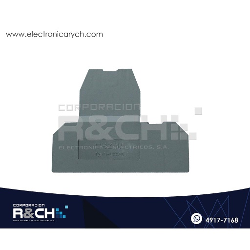 [TA-UB35] TA-UB35 Tapa Para Bornera Doble Piso gris