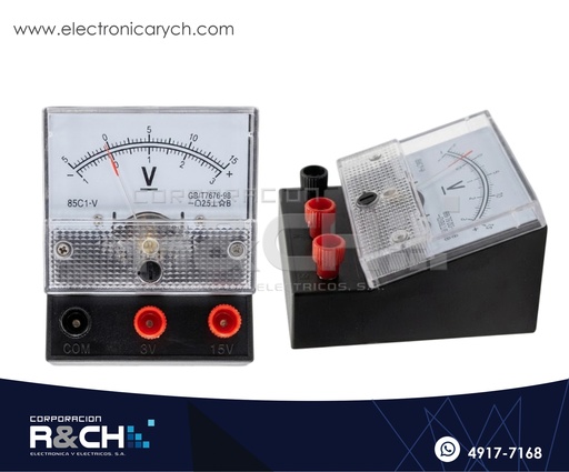 [85C1-V] 85C1-V Voltimetro Analogico Experimental 15VDC