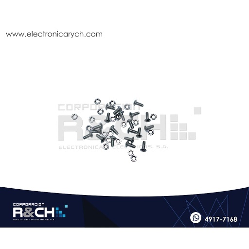 [SX-RT308] SX-RT308 Set de Tornillo M3x8mm con Tuerca