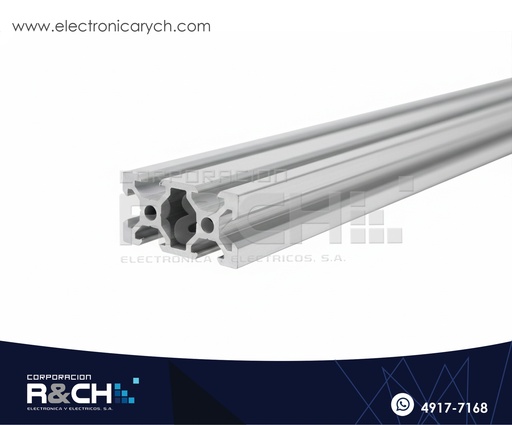 [PF-2040V-3] PF-2040V-3 Perfil de Aluminio 2040 V-slot 3m Largo aprox