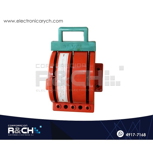 [SW-3100] SW-3100 Switch o Transferencia tipo Cuchilla 3 Fases 100A Porcelana