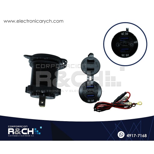 [MD-125UC] MD-125UC Modulo de Carga USB y Tipo C 5VDC