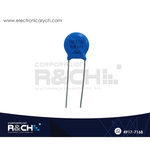 [VA-10D270K] VA-10D270K Varistor 10D270K 27V