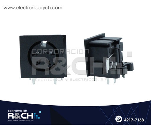 [CN-MD4F] CN-MD4F Conector Mini Din 4 pin Hembra para Placa