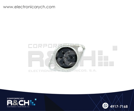 [CN-MD6FC] CN-MD6FC Conector Mini Din 6 pin Hembra para Chasis