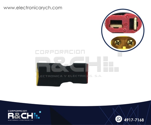 [CN-XT601] CN-XT601 Conector Macho a T Plug hembra