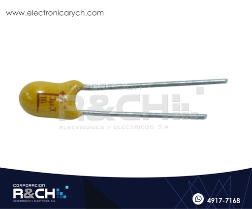 [CT-3.3U/16] CT-3.3U/16 Capacitor Tantalio 3.3uF 16V