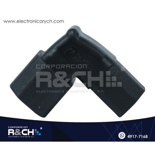 [AD-142ZW] AD-142ZW Adaptador AC C14 a C13 Angular Hacia Abajo
