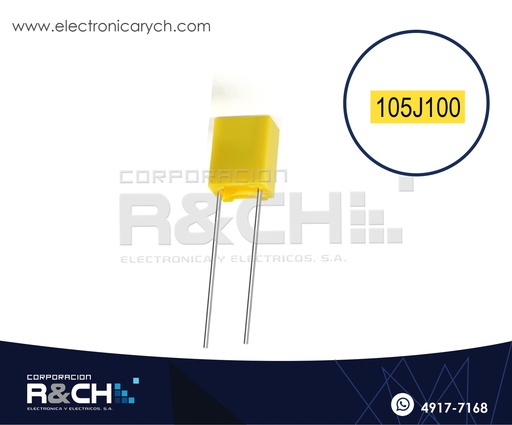 [CB-105J] CB-105J Capacitor 1000nF 105J Film Poliester 100V