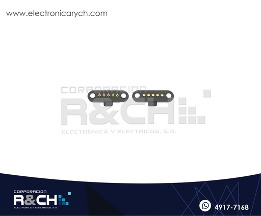 [CN-M5P] CN-M5P Conector Magnetico Pogo 5 Pin Hembra y Macho