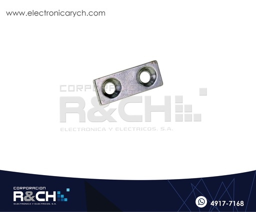 [IM-R253] IM-R253 Iman Rectangular dos Orificios 25x10x3mm