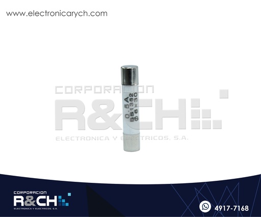 [FA-05AC] FA-05AC Fusible Americano 0.5A Ceramico 6x30mm