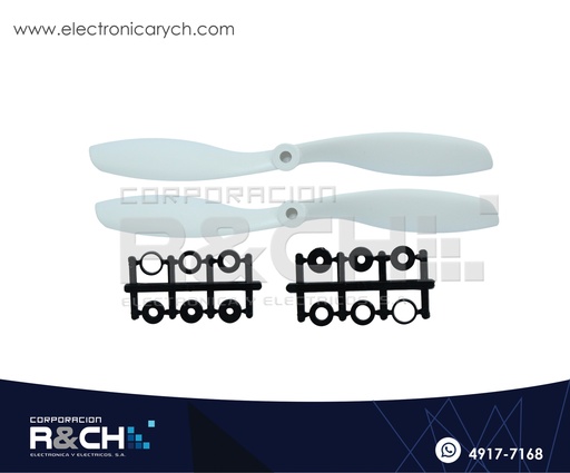 [H-8045B] H-8045B Helice para Drone 8045 Blanco Par