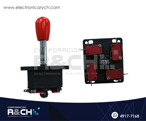 [SW-JGA] SW-JGA Joystick Palanca Alargada Incluye 4 Micro Switch OnOff