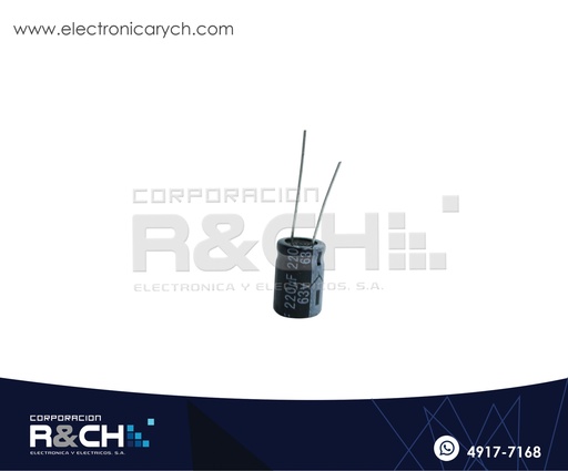[FE-220U/63] FE-220U/63 Filtro Electrolitico 220uF 63V