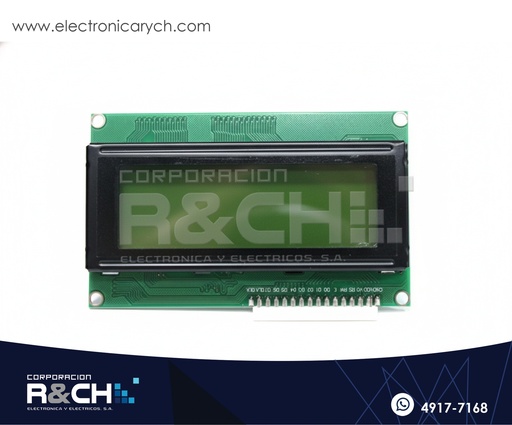 [Virtual Locations/CORPORACION R&CH, S.A.: Inventory adjustment] LCD-20X4VI2C LCD 20 Caracteres 4 Filas Verde con I2C