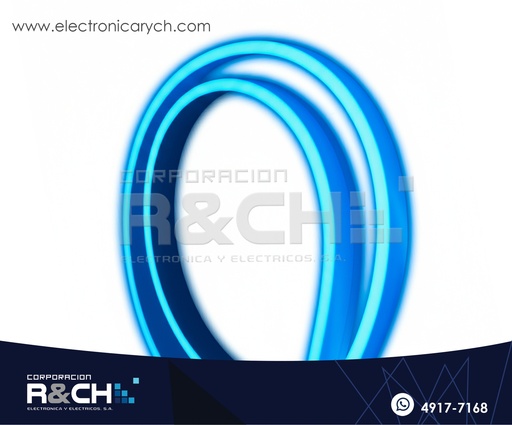 [LD-BSK1] LD-BSK1 Manguera LED Tubular neón Azul Claro 120 VAC  1 metro