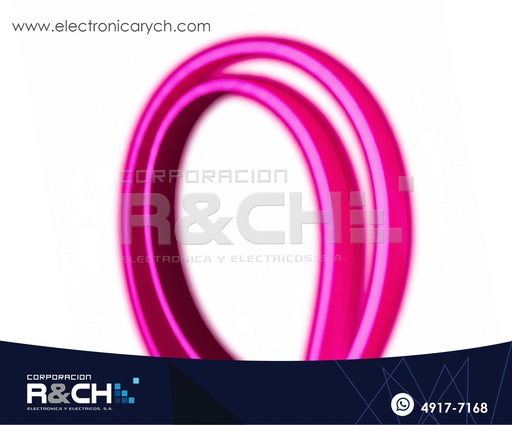 LD-PK1 Manguera LED Tubular neón Rosado 120 VAC  1 metro
