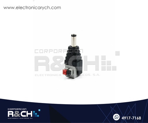 [AD-505M] AD-505M Adaptador DC 2.1mm Tipo Plug CCTV a Bornera Presión