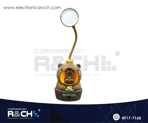 [SX-CLS] Lámpara Infantil Recargable Tipo Capibara con 3 Niveles de Luz