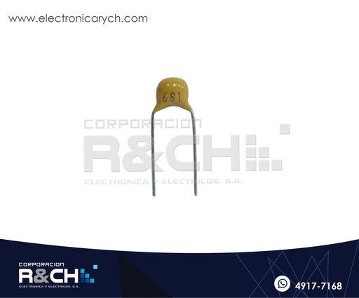 [CM-680P/50] CM-680P/50 Capacitor Ceramico Monolitico 680pF  681 50V