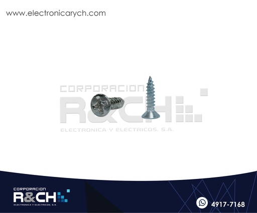 [TOR-KZ314] TOR-KZ314 Tornillo 3x14mm Cabeza avellanada Cubierto de Zinc