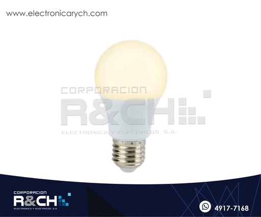 [LED0245] Bombilla LED A19 9W Luz Amarilla 120V 2700K LUX