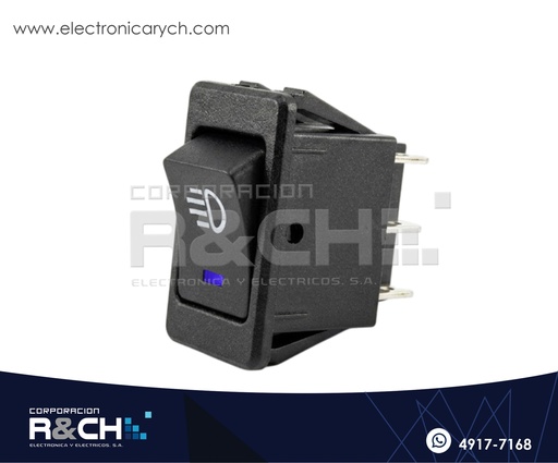 [SW-17DAZ] SW-17DAZ Switch Rocket 2 Polos 1 Tiro 12VDC 35A Azul