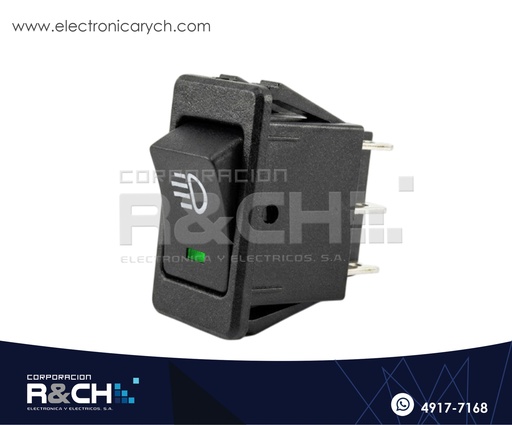 [SW-17DV] SW-17DV Switch Rocket 2 Polos 1 Tiro 12VDC 35A Verde
