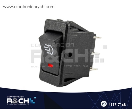 [SW-17DR] SW-17DR Switch Rocket 2 Polos 1 Tiro 12VDC 35A Rojo