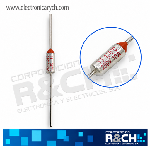 [FT-130] FT-130 Fusible Termico 130ºC 250V 10A