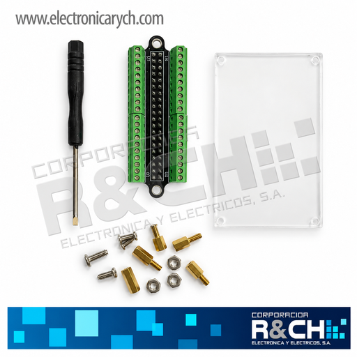 RPI-TB40 Mini Tarjeta de Expansión con Borneras de Tornillo para Raspberry Pi – GPIO de 40