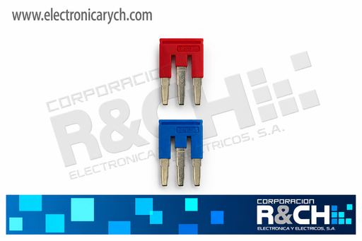 TM-FB3R Puente Conector FBS3-5 para Borneras ST2.5 – Paso 5.2 mm, 3 Pines