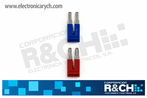 TM-FB2R Puente Conector FBS2-5 para Borneras ST2.5 – Paso 5.2 mm, 2 Pines