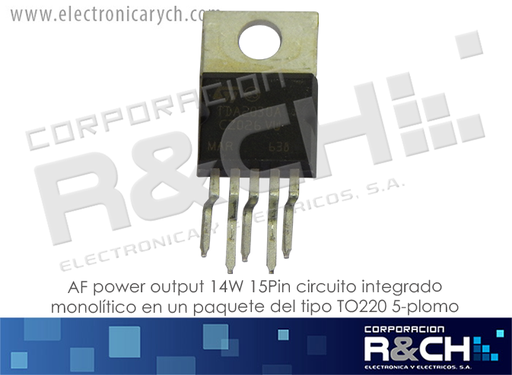 [NTE1380] NTE1380 AF power output 14W 15Pin (TDA2030)