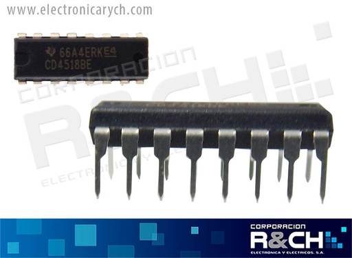 [NTE4518B] NTE4518B CMOS BCD contador