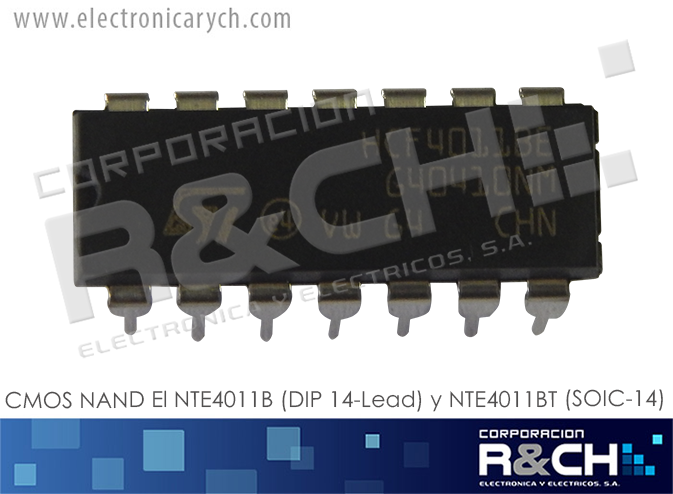 NTE4011B CMOS NAND