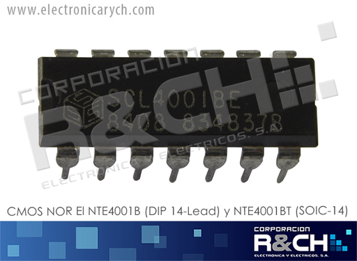 [NTE4001B] NTE4001B CMOS NOR