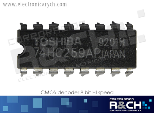 [NTE74HC259] NTE74HC259 CMOS decoder 8 bit HI speed