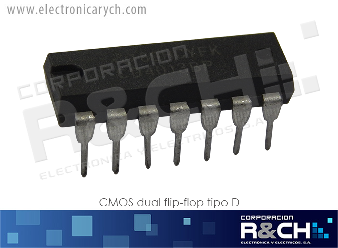 NTE4013B CMOS dual flip-flop tipo D