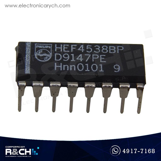 [NTE4538B] NTE4538B CMOS dual multivibrador