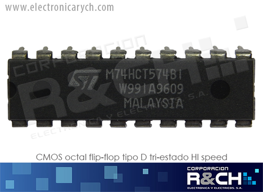 [NTE74HCT574] NTE74HCT574 CMOS octal flip-flop tipo D tri-estado HI speed