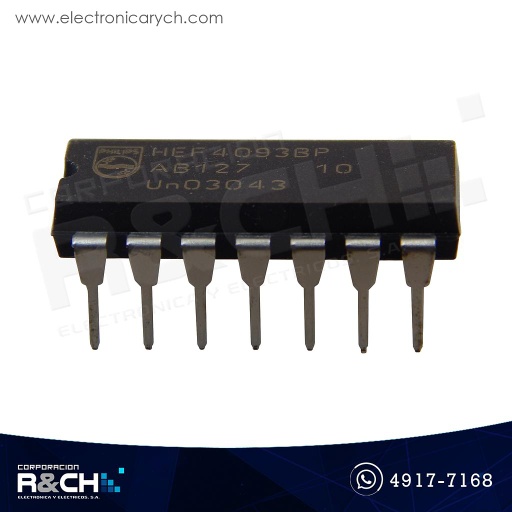 [NTE4093B] NTE4093B CMOS quad 2 input NAND Schmitt Trigger